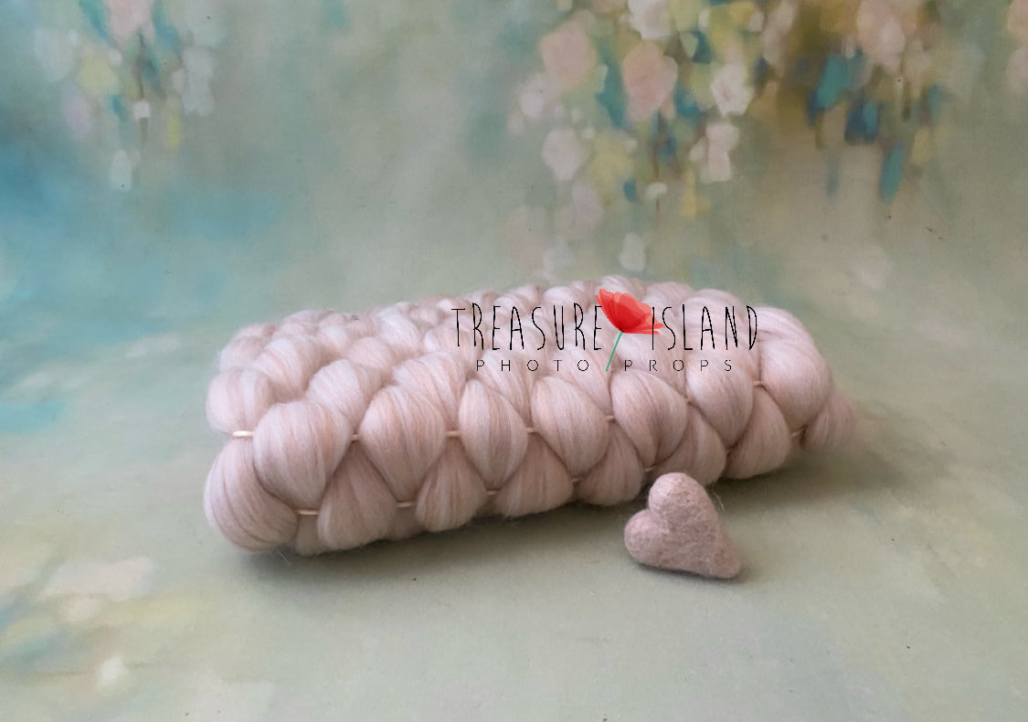 Flauschige Marshmallow-Decke _ Wollgewebe KLASSISCHE GEWEBTE DECKE - Marshmallow