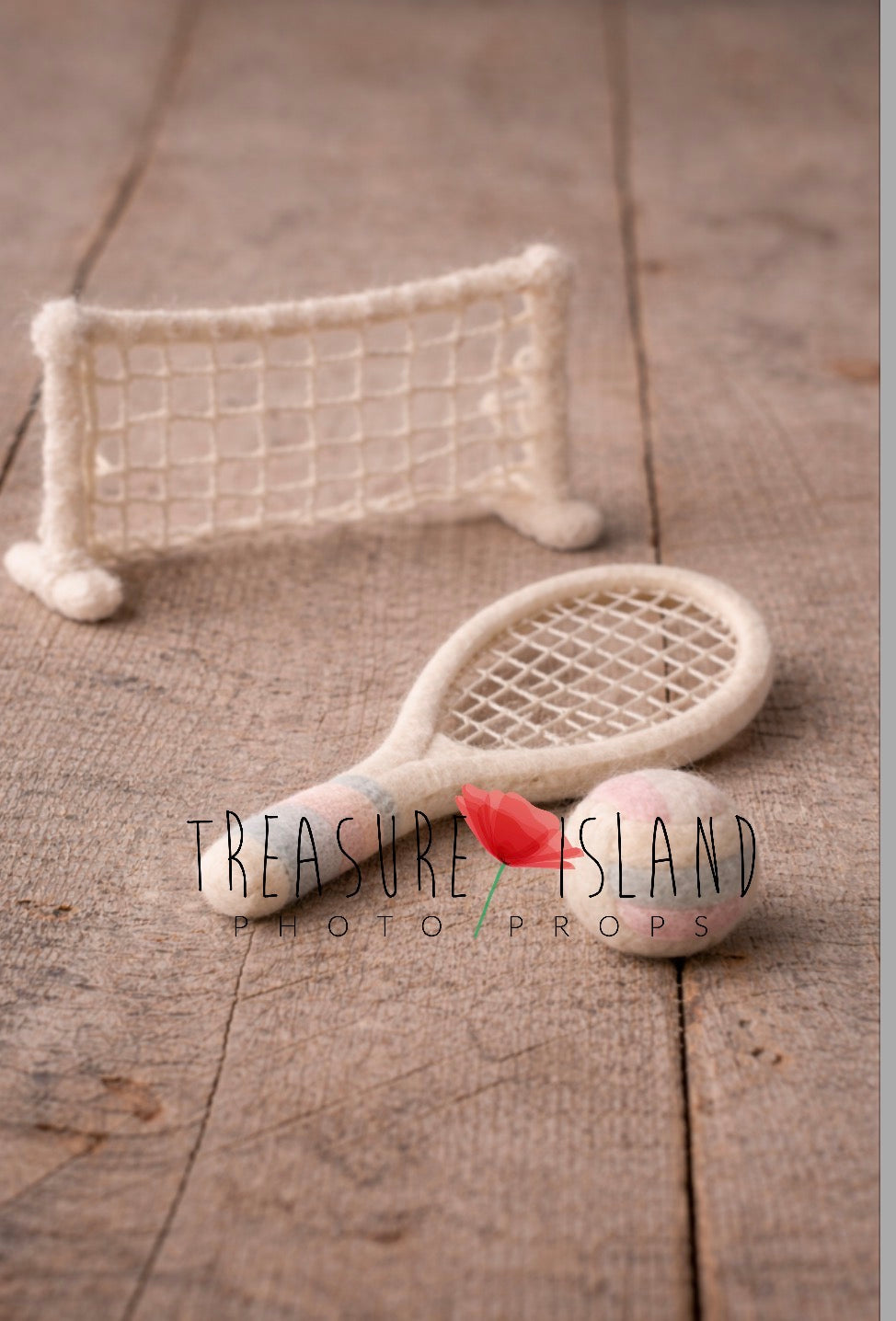 Little Tennis Player Set – Handmade Felted Newborn Photography Props