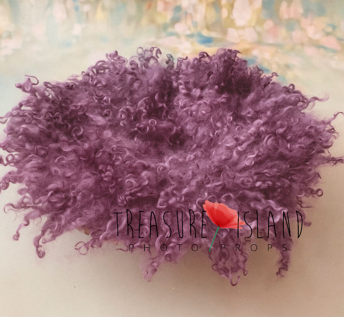 CURLY blanket HEATHER colour - Photo Props