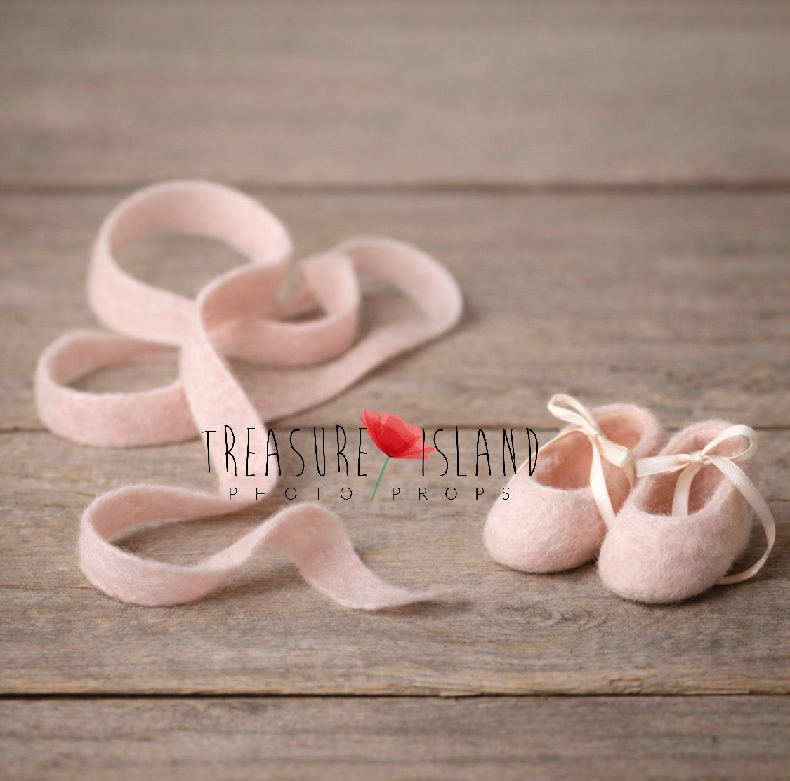 Little Ballerina Set – Handmade Felted Newborn Photography Props