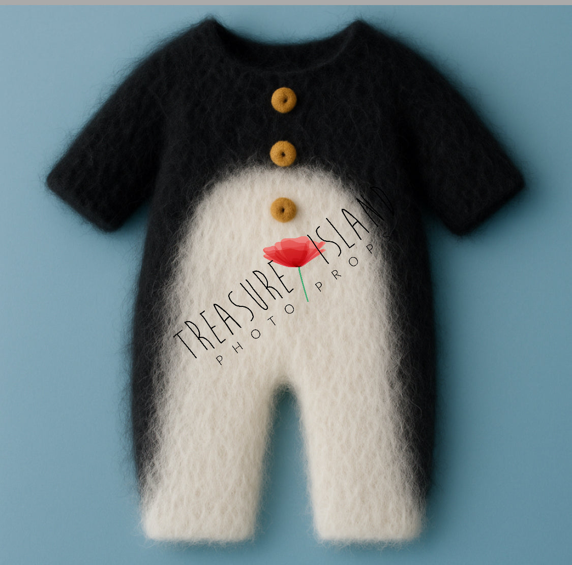 Knitted Penguin Romper – Model 1 - Ice Land Collection