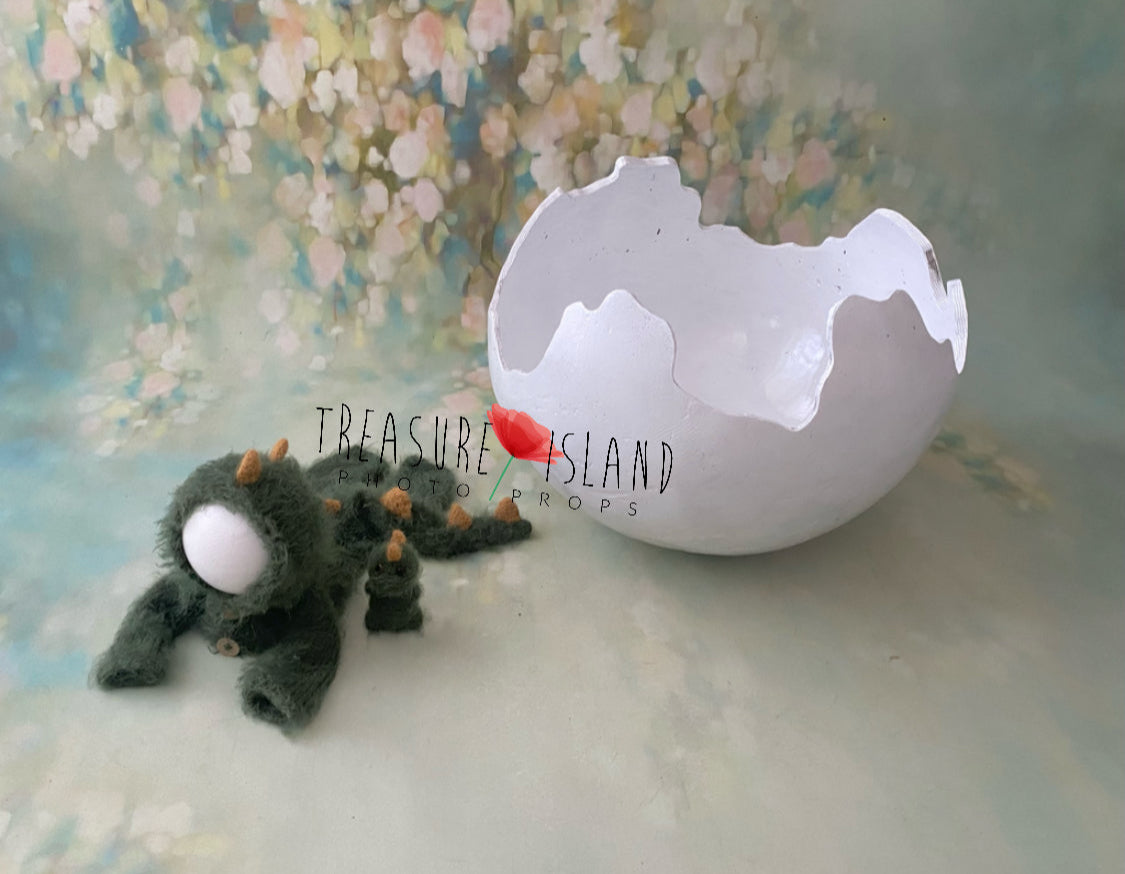 DINO EGG SHELL Model 2 nb or sitter size_DINOSAUR EGG SHELL