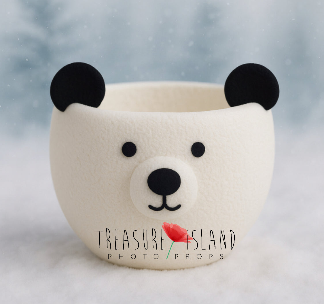 Panda Bear Bowl – Styrofoam Photography Prop