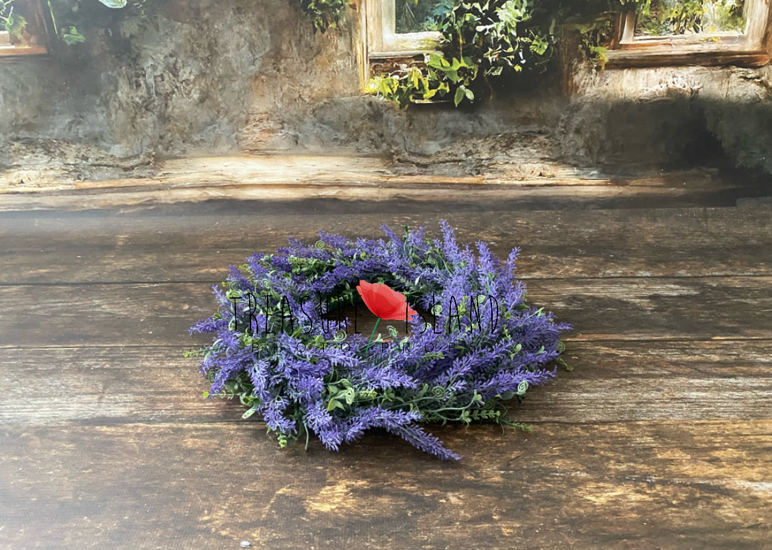 Lavender Floral Wreath – MODEL 1 - Photo Props