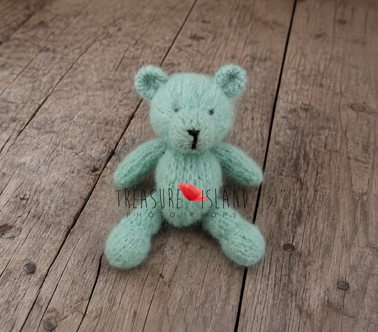 Knitted Teddy Bear & Bunny - Newborn Photo Props