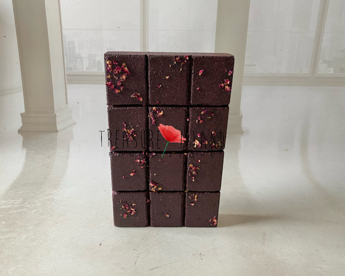 GIANT Fake chocolate 🍫dark with rose petals🍫white with rose petals🍫dark🍫white🍫milk🍫dark-milk mix🍫
