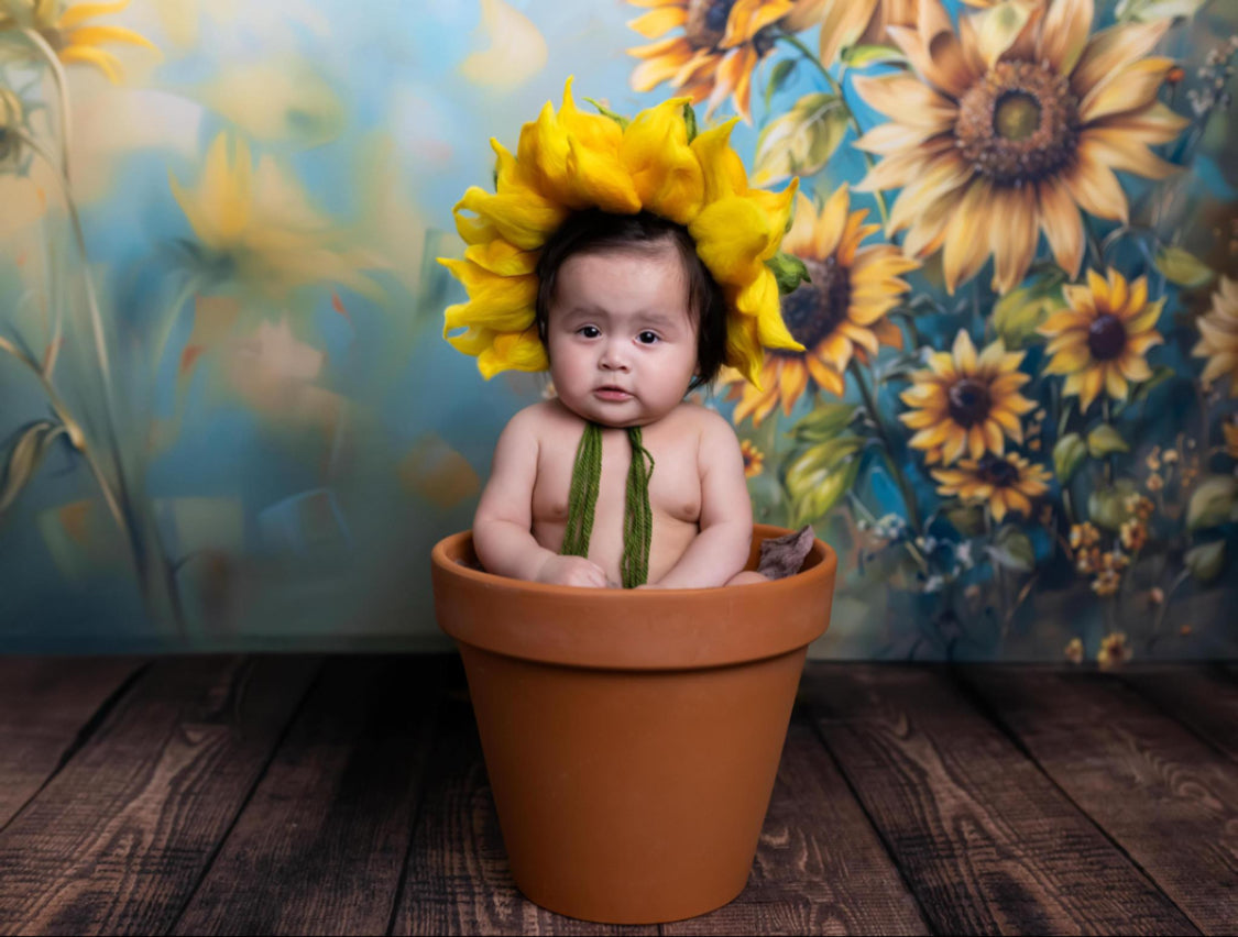 🌻SUNFLOWER SET🌻SUNFLOWER blanket 🌻SUNFLOWER bonnet 🌻