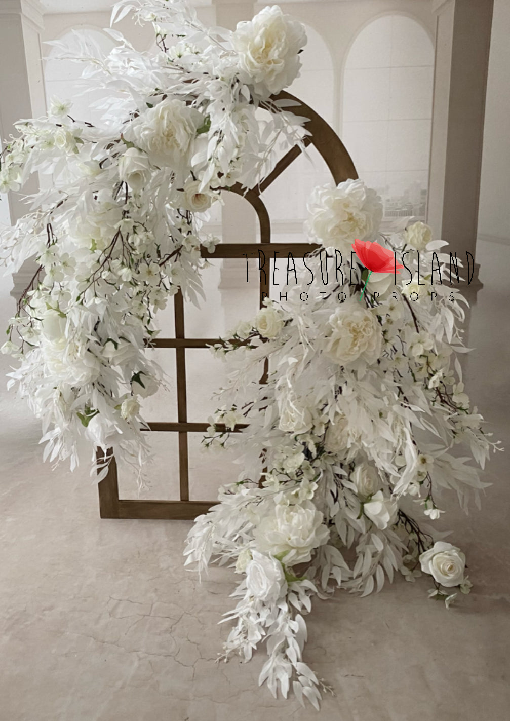 ✨XXL Blumengirlande - Blumenzweig✨Modell 2✨ Blumengirlande in weiß ✨120 cm , 240 cm oder 300 cm