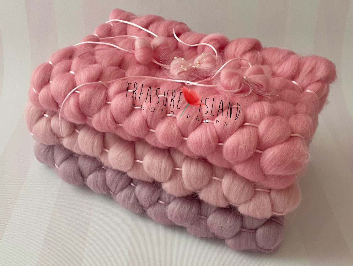 Flauschige Marshmallow-Decke _ Wollgewebe KLASSISCHE GEWEBTE DECKE - Marshmallow