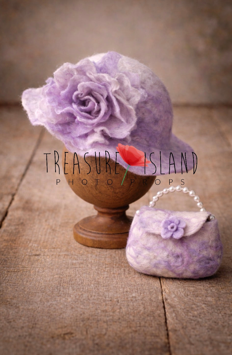 Lilac Heirloom Pearl Set – Handmade Newborn Photography Props