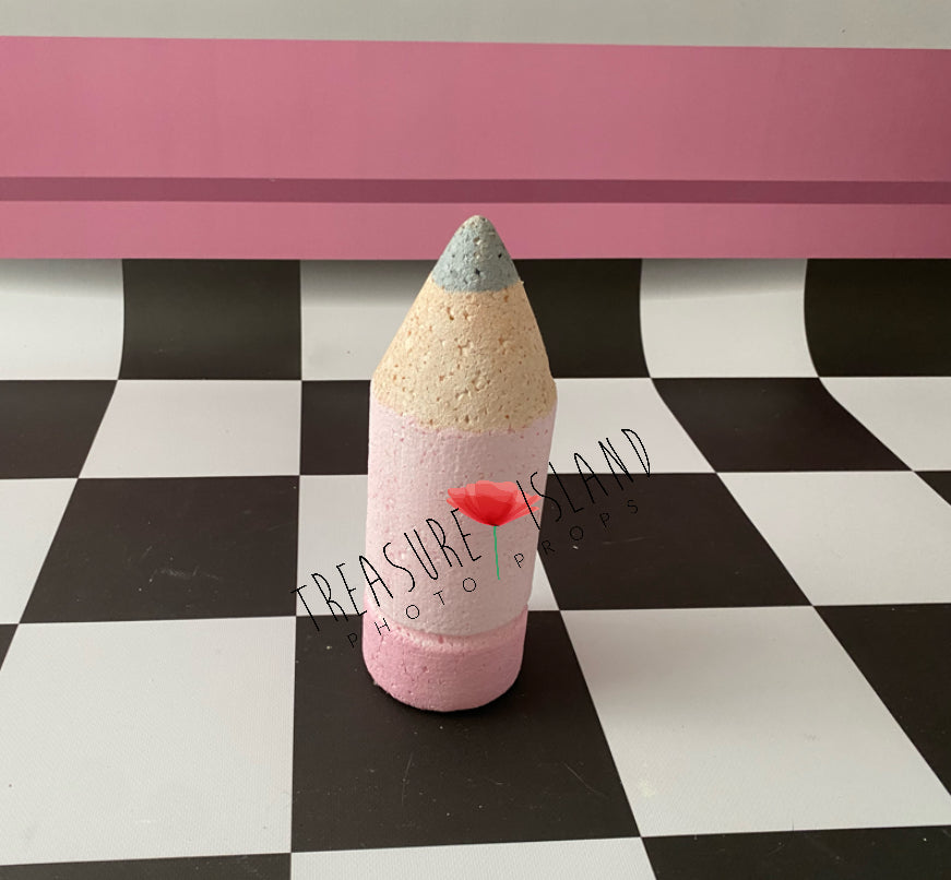 GIANT PENCIL & RUBBER - School Props - colours and sizes to choose