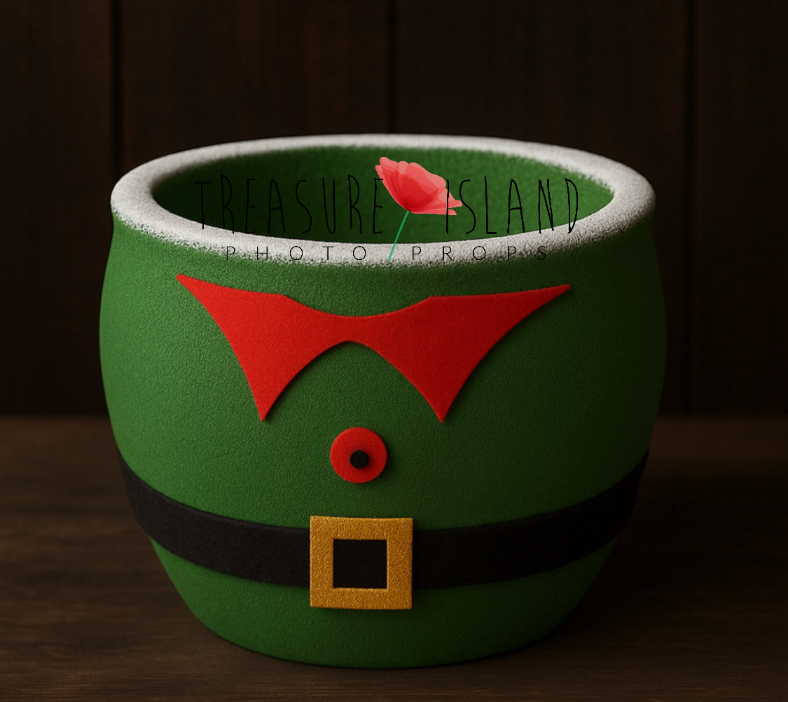 Styrofoam Christmas Bowl – ELF Style - model 2