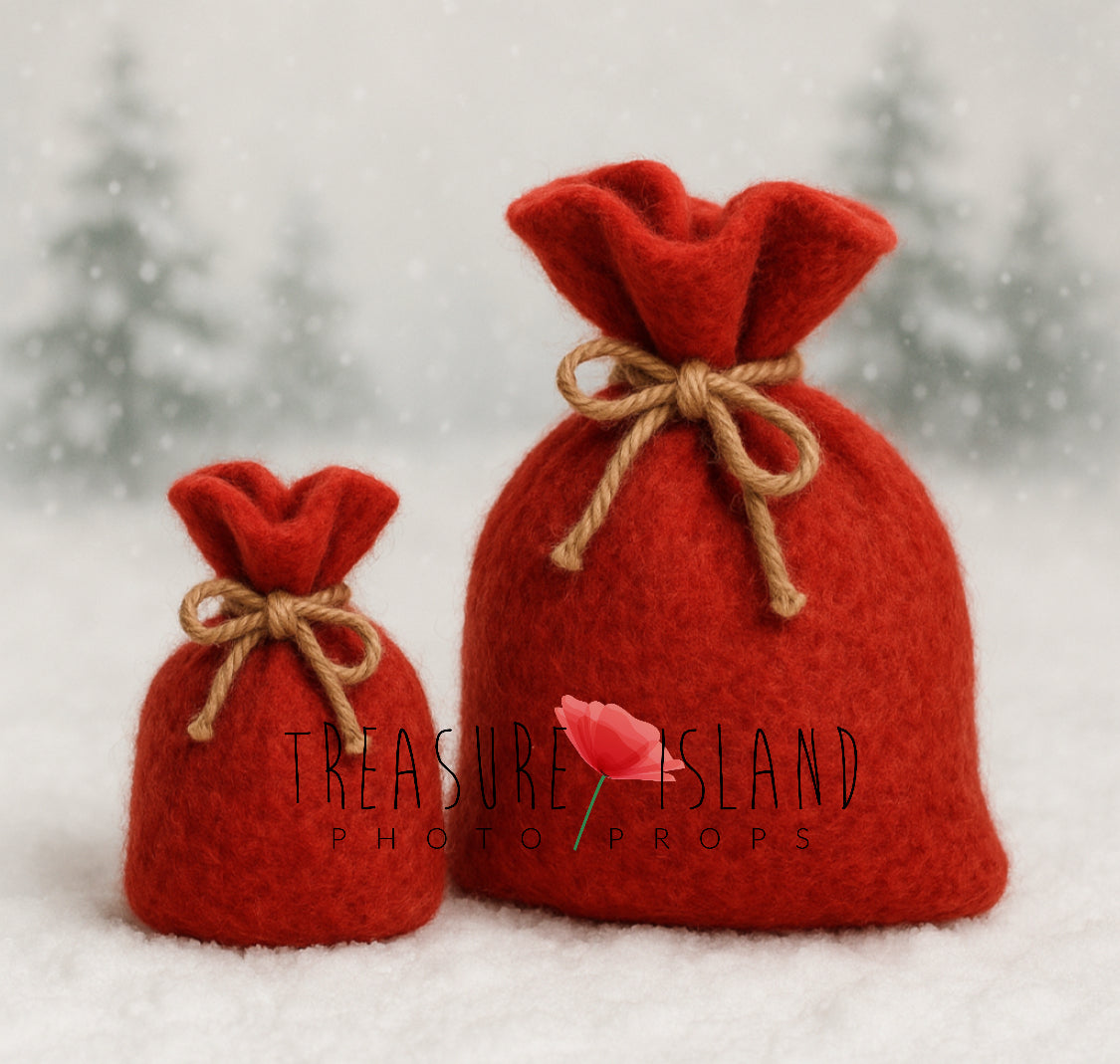 ๐
๐ XS Felted Santa Sack - Photo props ๐
๐