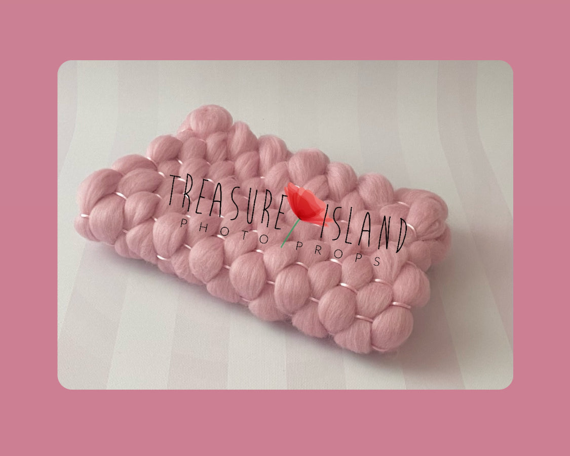 Flauschige Marshmallow-Decke _ Wollgewebe KLASSISCHE GEWEBTE DECKE - Marshmallow