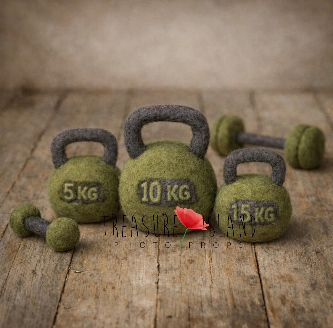 Luxury Strong Baby Weights Set – Stone Grey Edition | Handmade Newborn Photography Props
