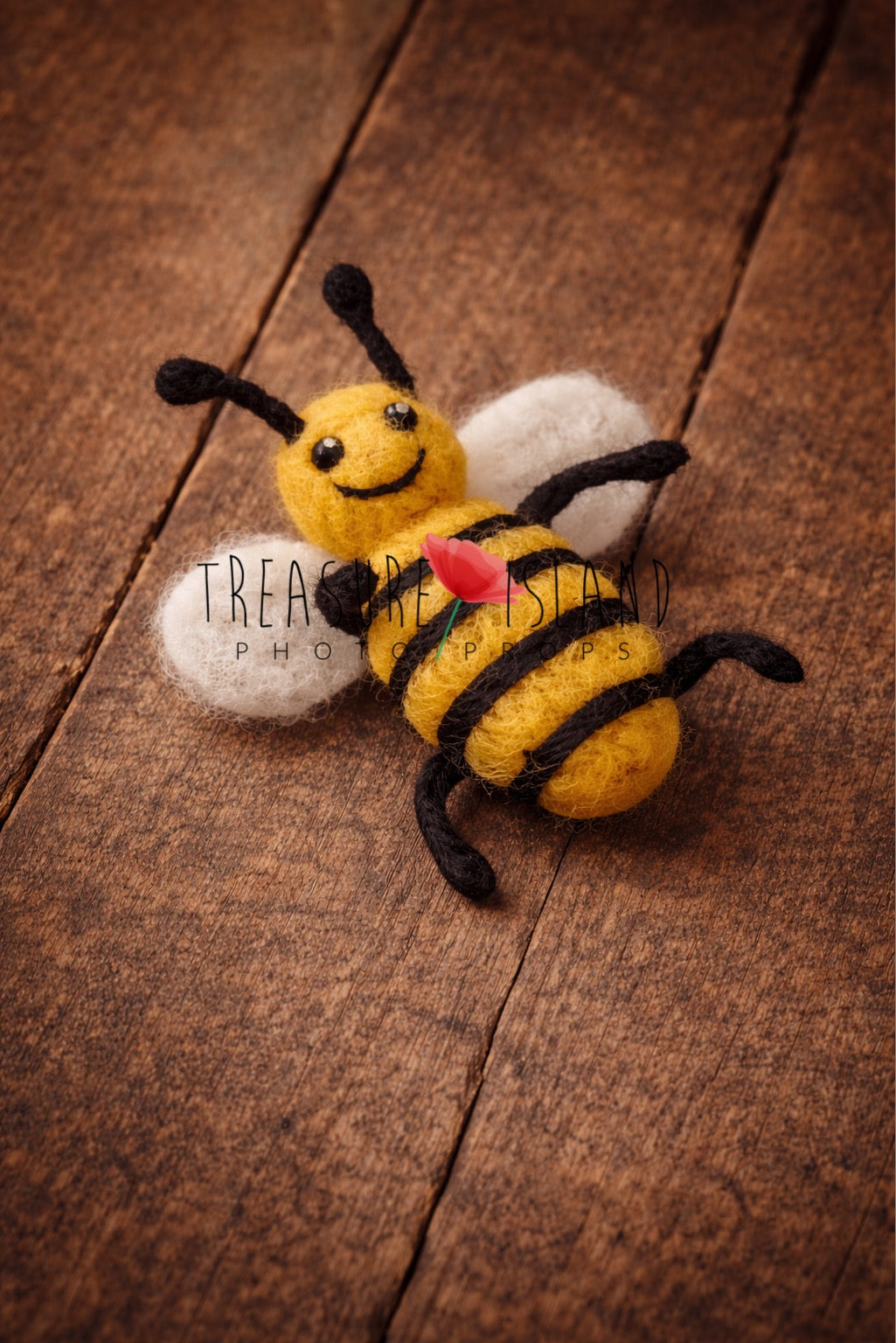 Golden Meadow Bee – Hand-Felted Photography Prop