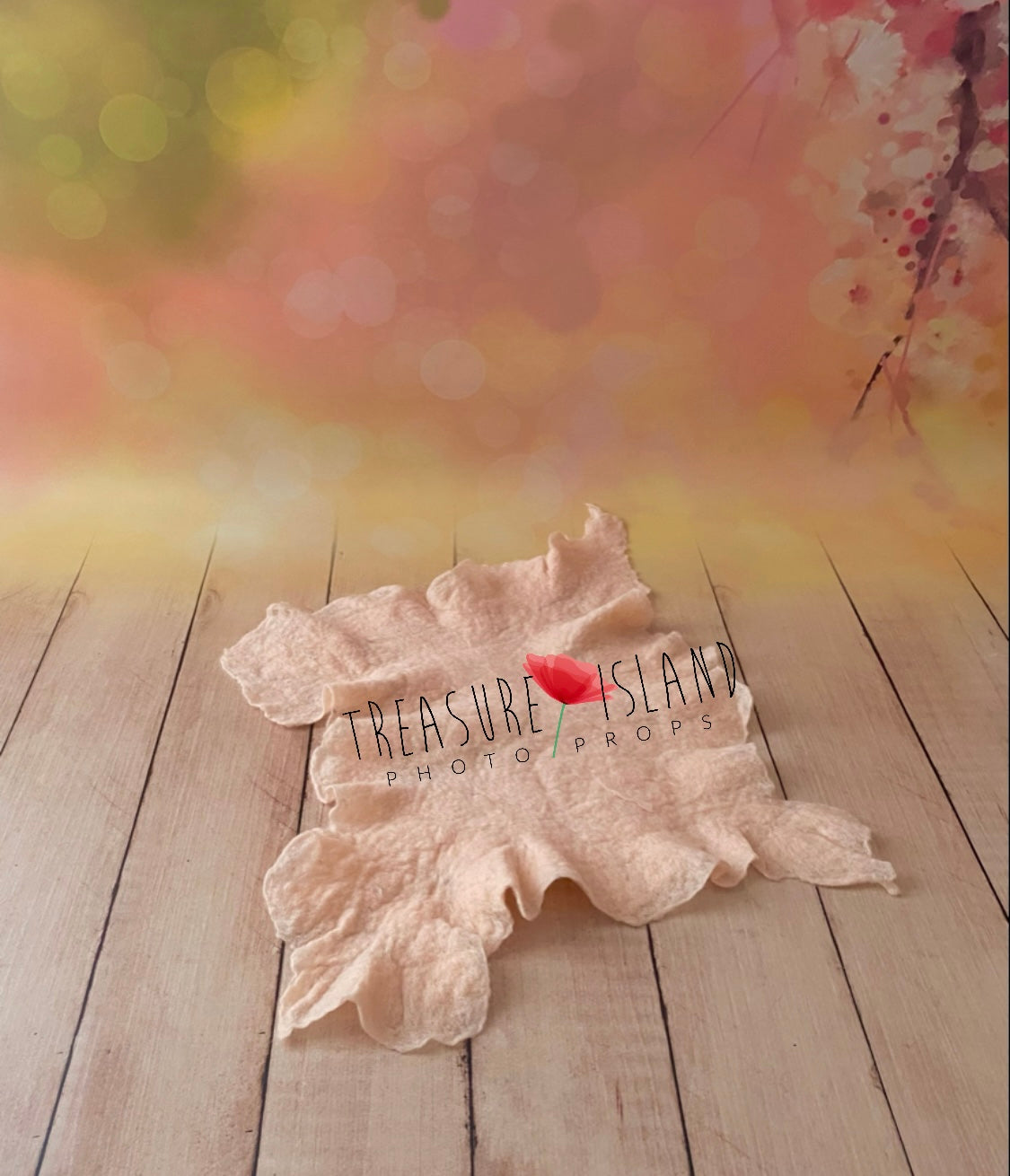 FELTED Irregular MERINO Blanket - TOP OF THE TOP - S-50x50 cm - Photo Props