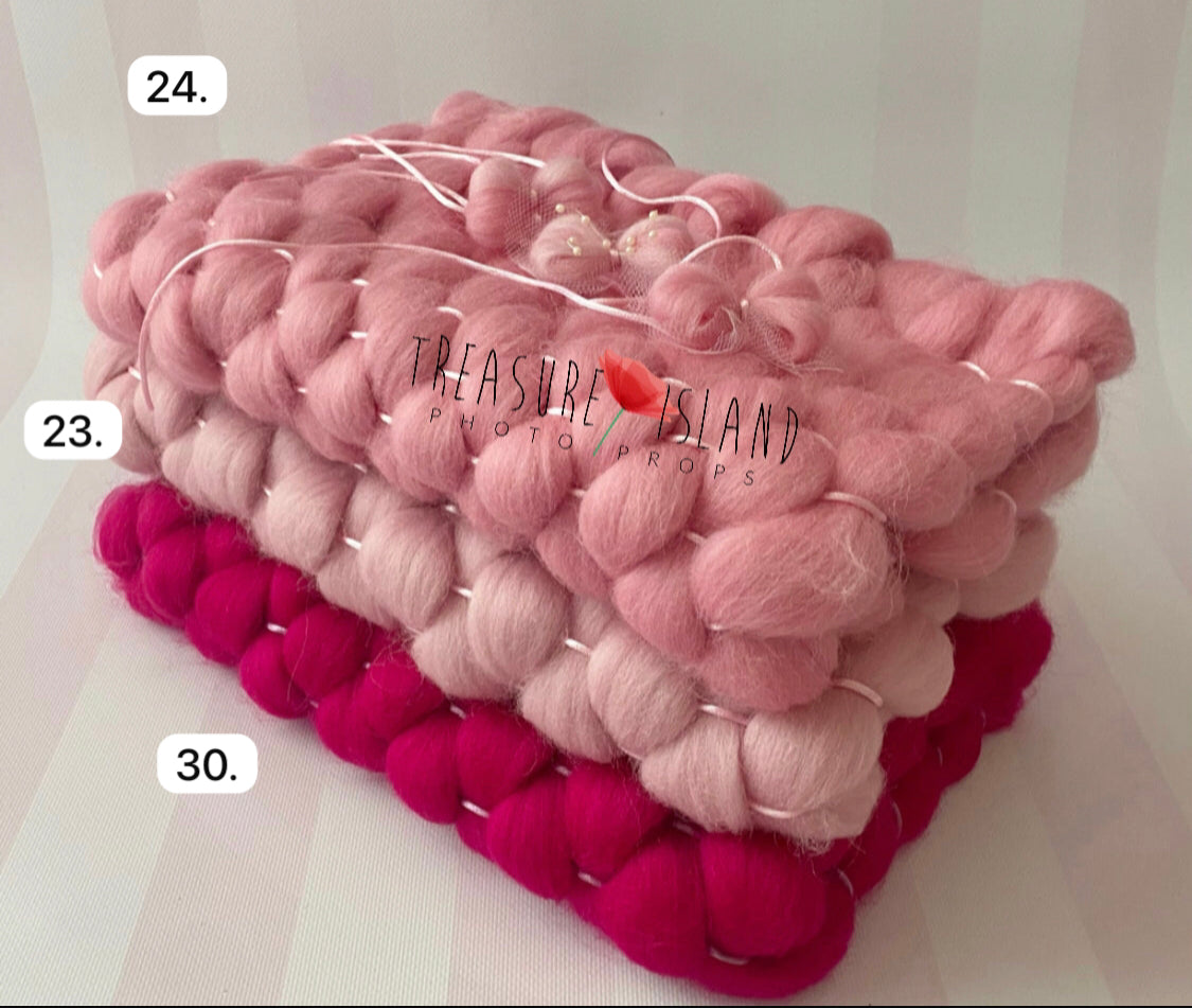 Flauschige Marshmallow-Decke _ Wollgewebe KLASSISCHE GEWEBTE DECKE - Marshmallow