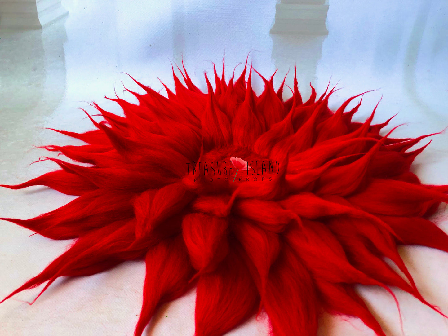 Gefilzte Blumendecke