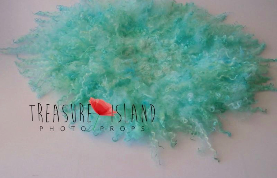 CURLY exotic ocean colour ✨6 sizes✨