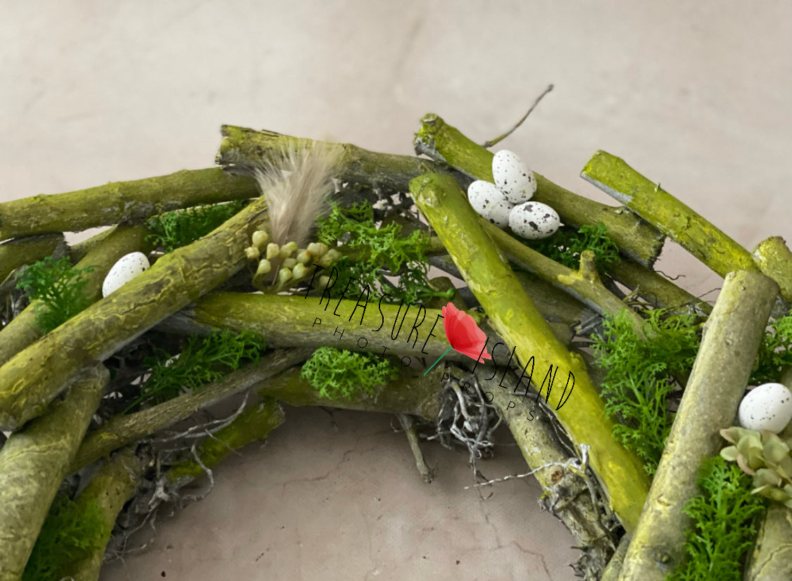 🐣EASTER NEST 🐣 flowers, EGGS, feathers 🐣RTS