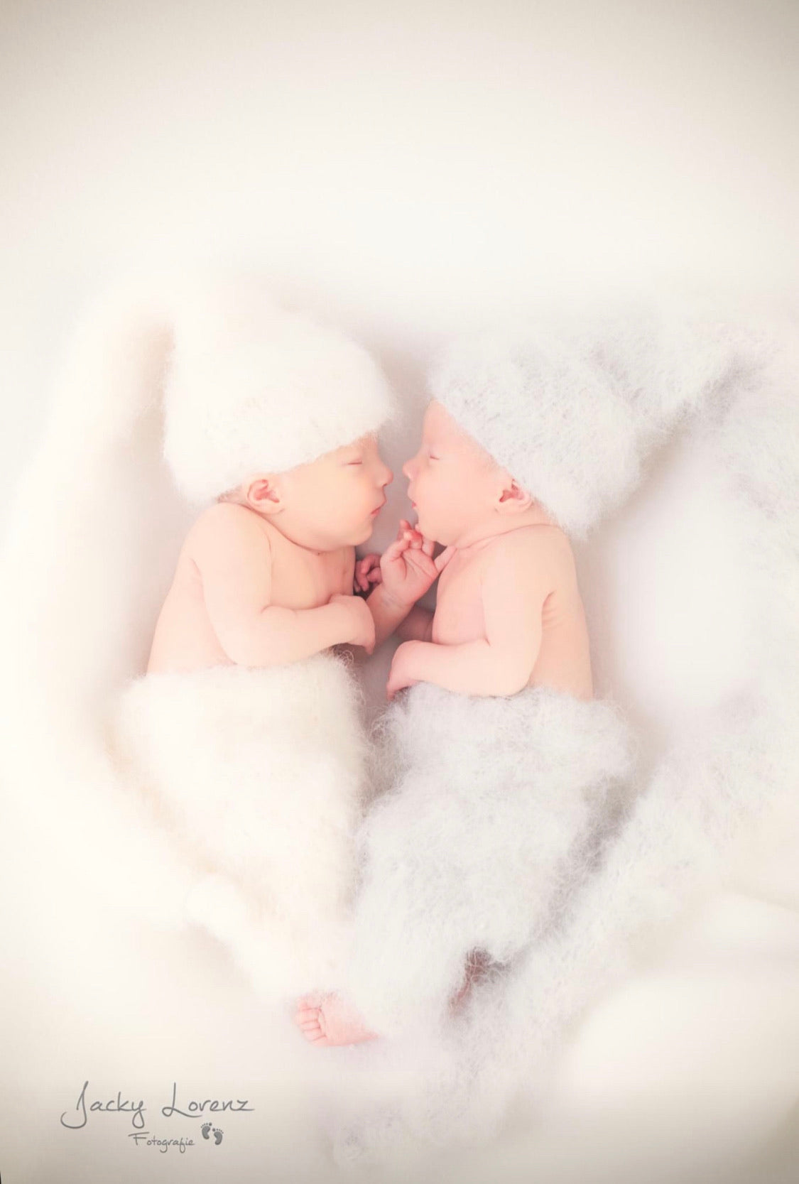Extra Fluffy Knitted Set – Long Pixie Hat & Pants – NB Size