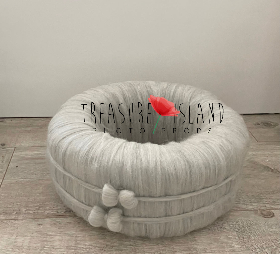 ナチュラルリング - リボン付きモデル / NEST_LAVENDER PROPS