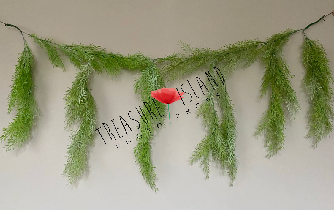 BOHO GIRLANDE ✨ ÜBERHANG BOHO ✨grün 150 cm Modell 3