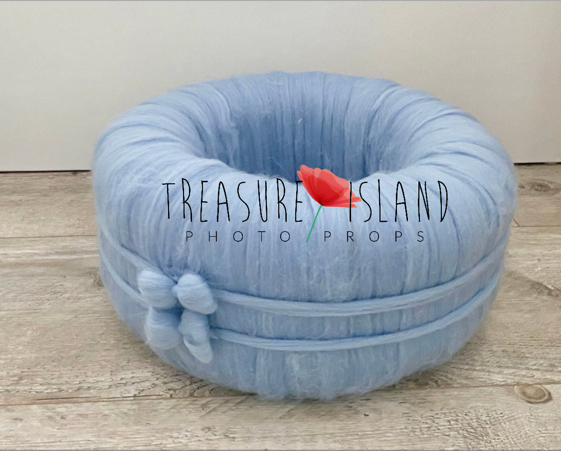 ナチュラルリング - リボン付きモデル / NEST_LAVENDER PROPS