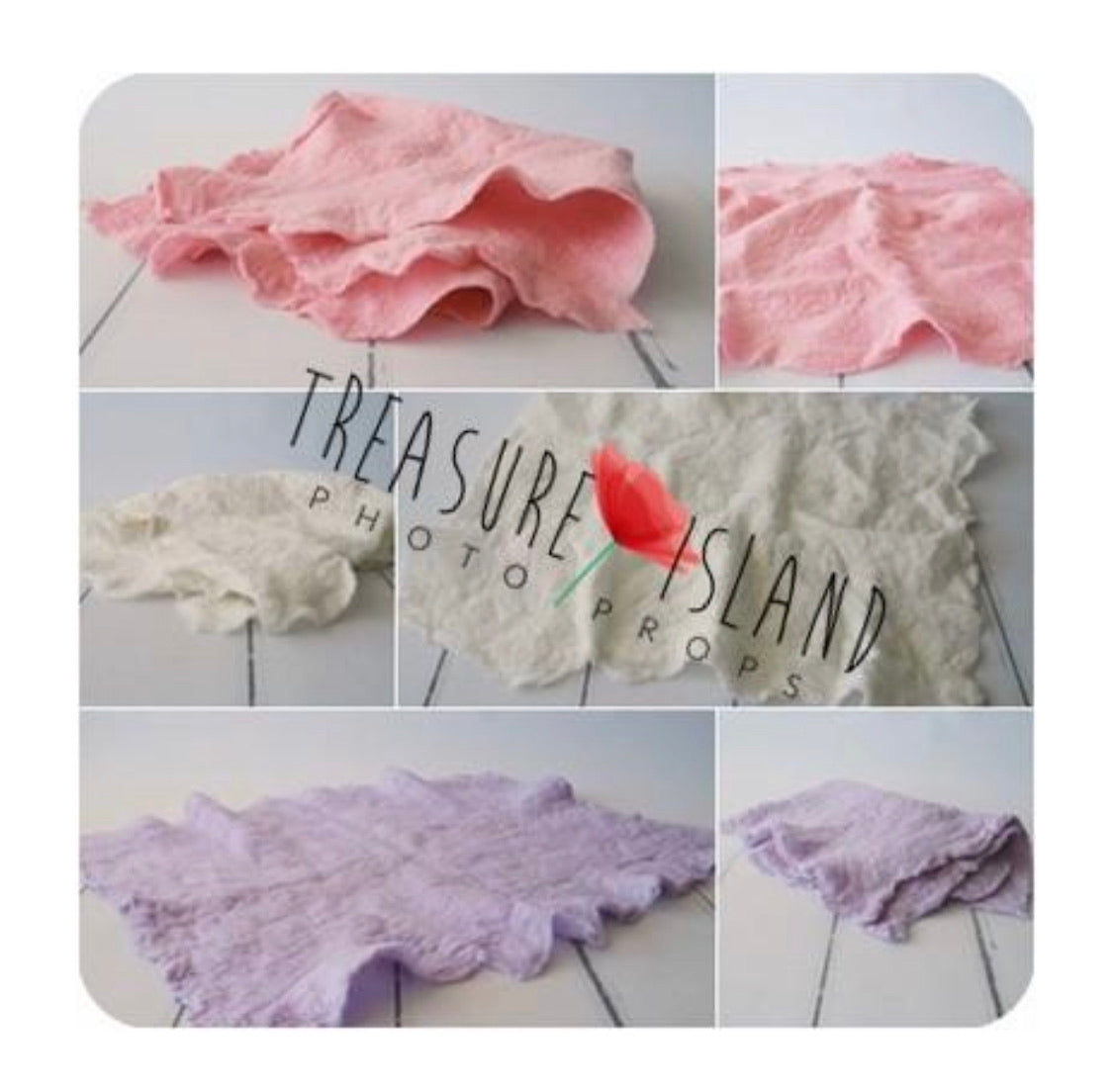 Felted Irregular Blanket โ L 60x80 cm - 74 colours - TOP of the TOP