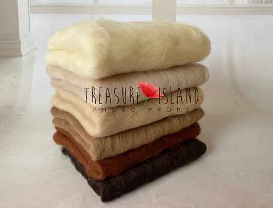 Classic Blankets – Handmade Felted Baby Blankets - Photo Props