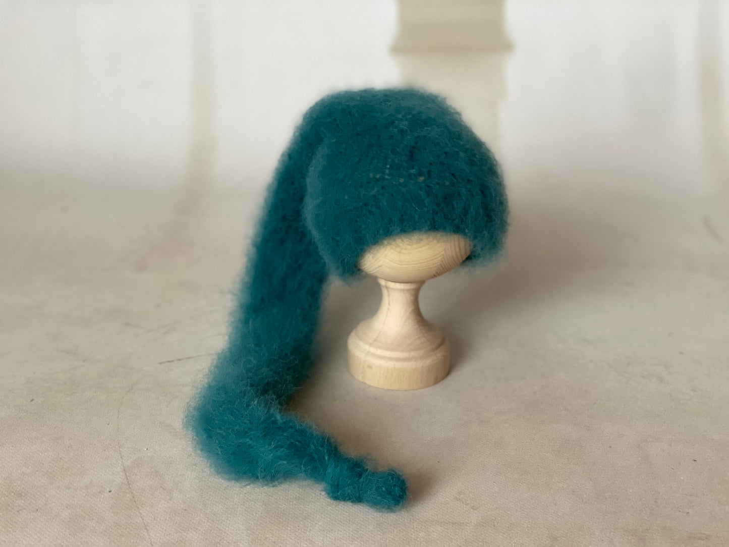 Extra Fluffy Knitted Set – Long Pixie Hat & Pants – NB Size