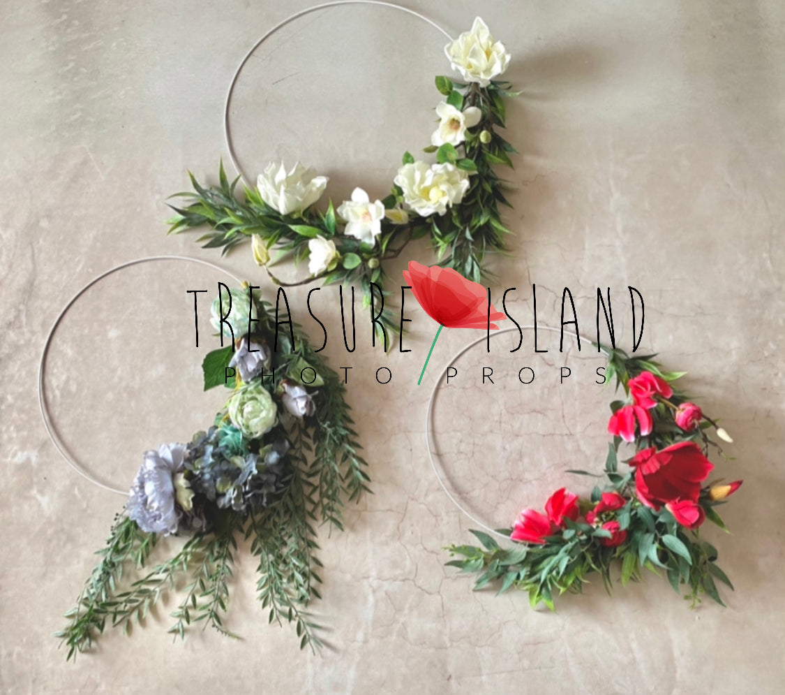 FLOWER RING - 3 sizes -✨Flower Hoop - model 3