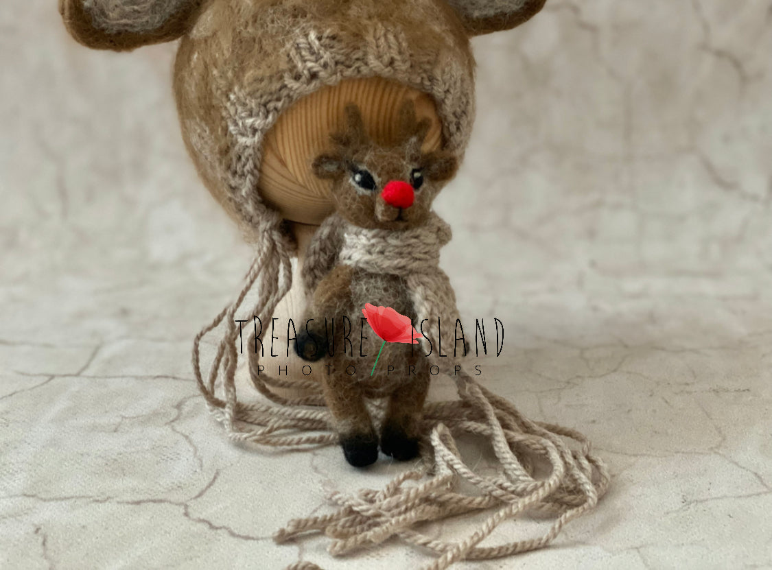 🌲✨RUDOLF - REINDEER SET model Brown ✨🌲NEEDLE animal ✨🌲NEEDLE reindeer 🌲✨XMAS✨🌲