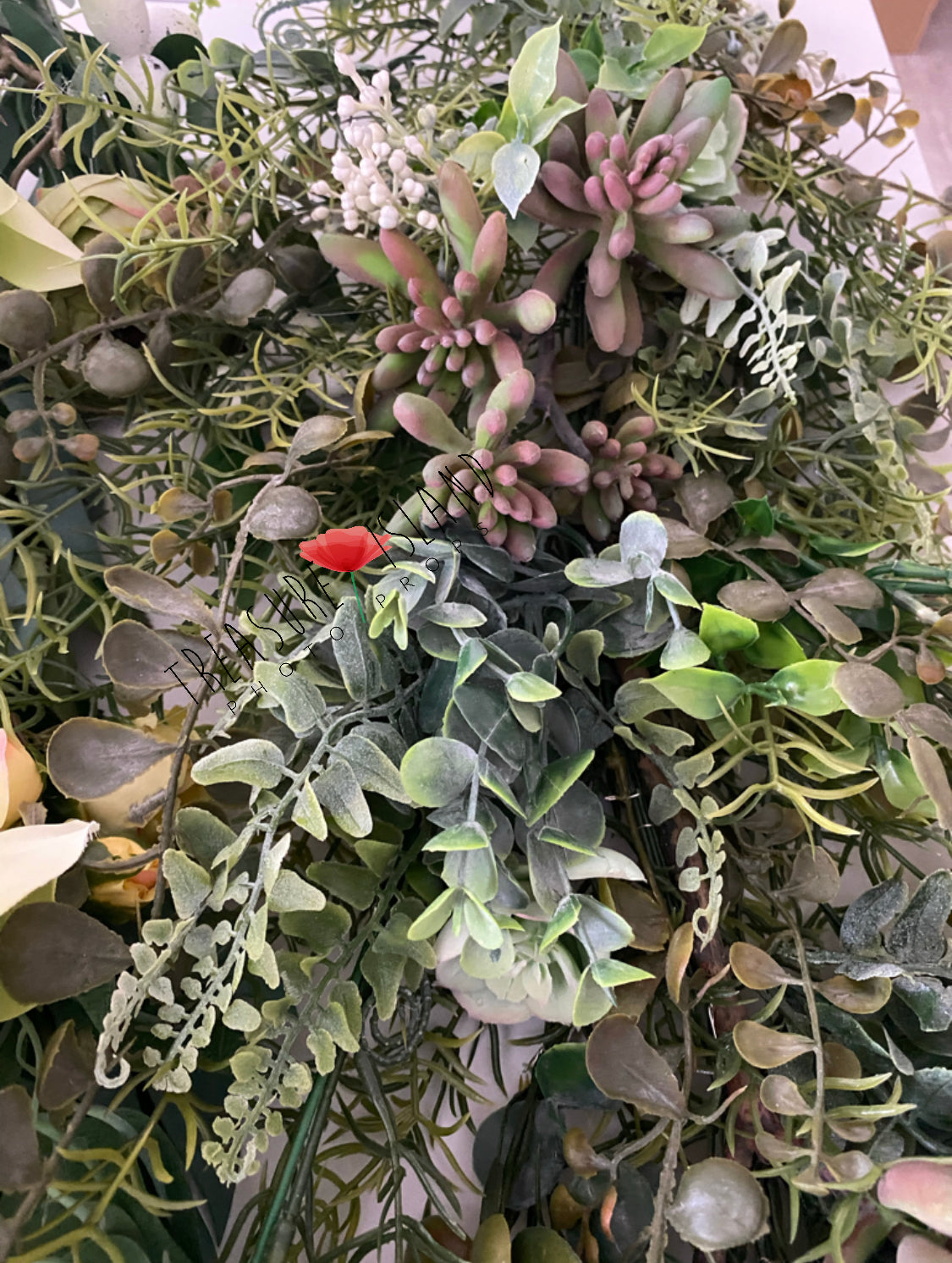 BOHO FLOWER OVERHANG 110 cm ✨SUCULENT Garland