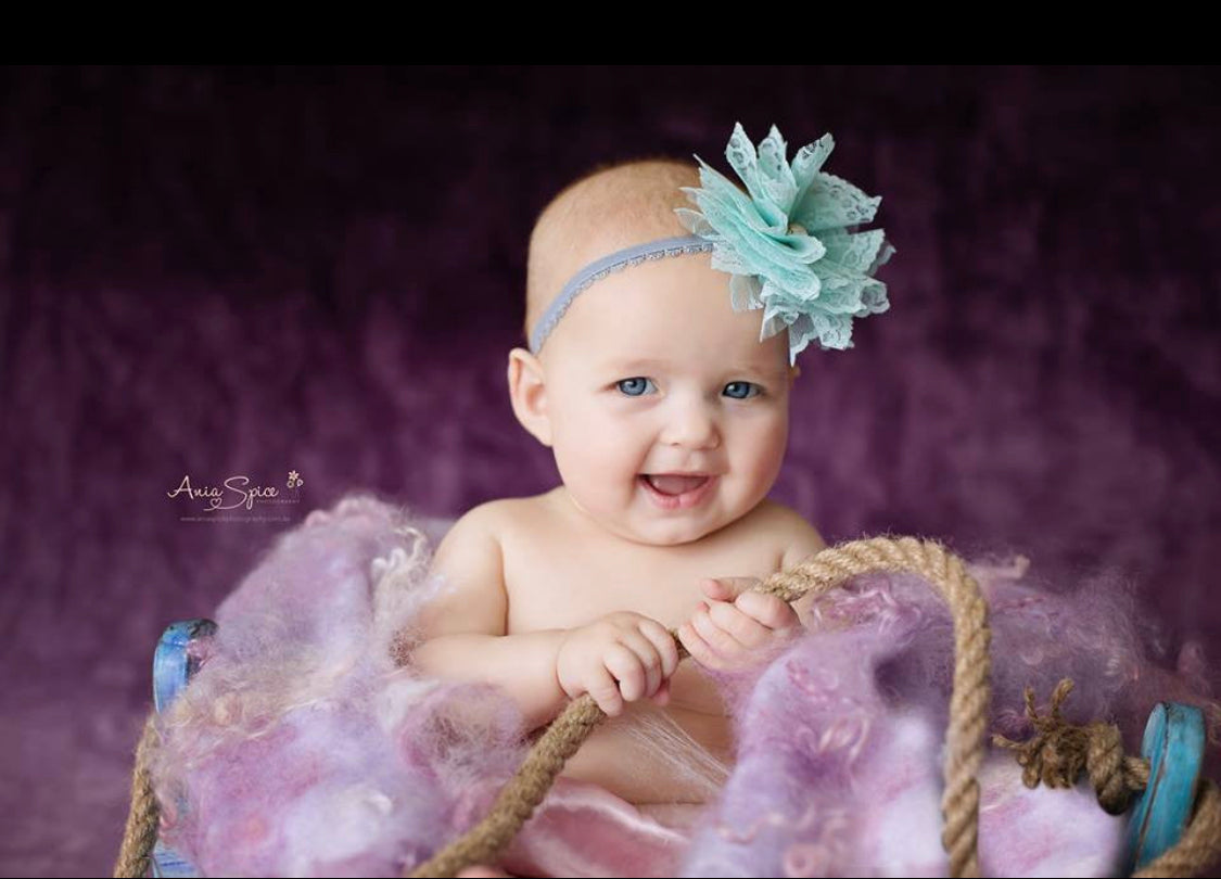 CURLY Blanket – Delicate Lilac & Lavender Shades - Photo Props