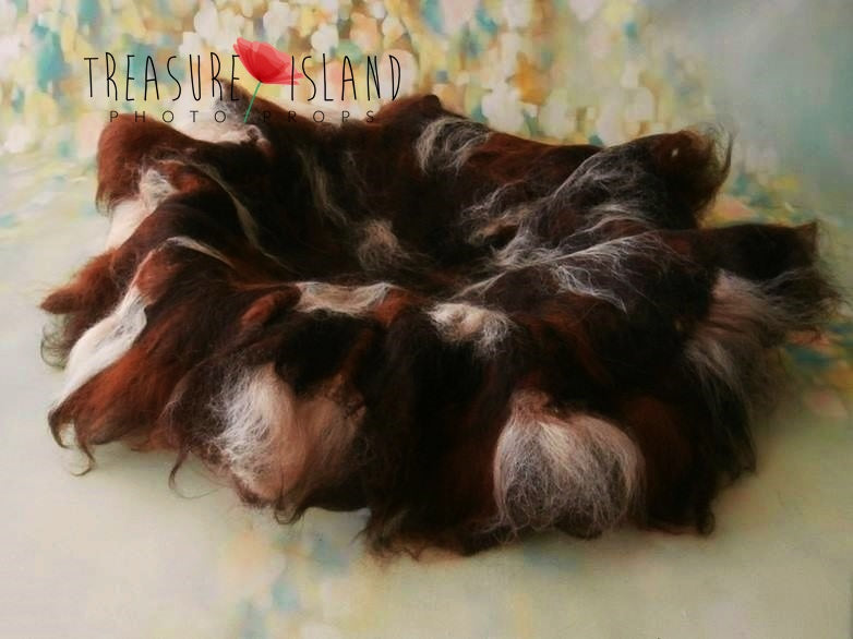 EXCLUSIVE Chocolate BLANKET - MERINO with alpaka .