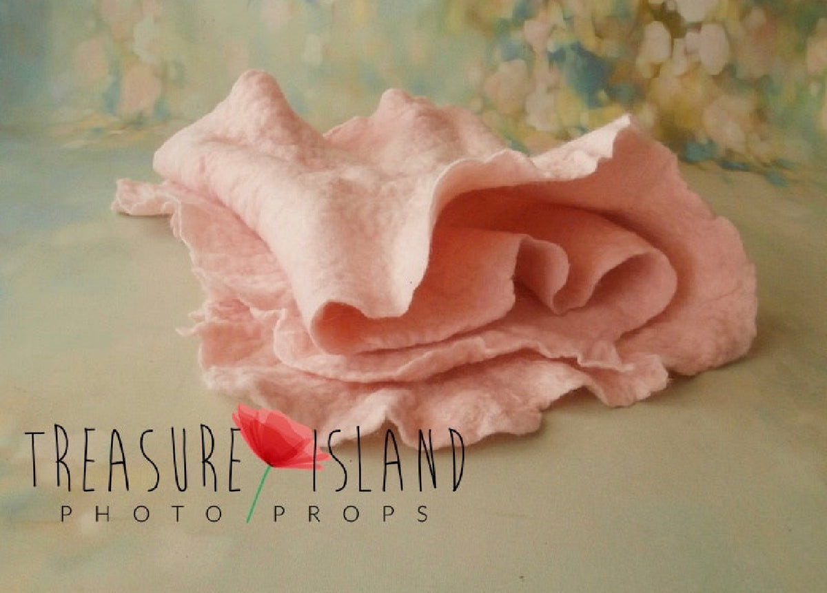 Extra Long Thin Felted Wool Wrap - Newborn Photography Prop