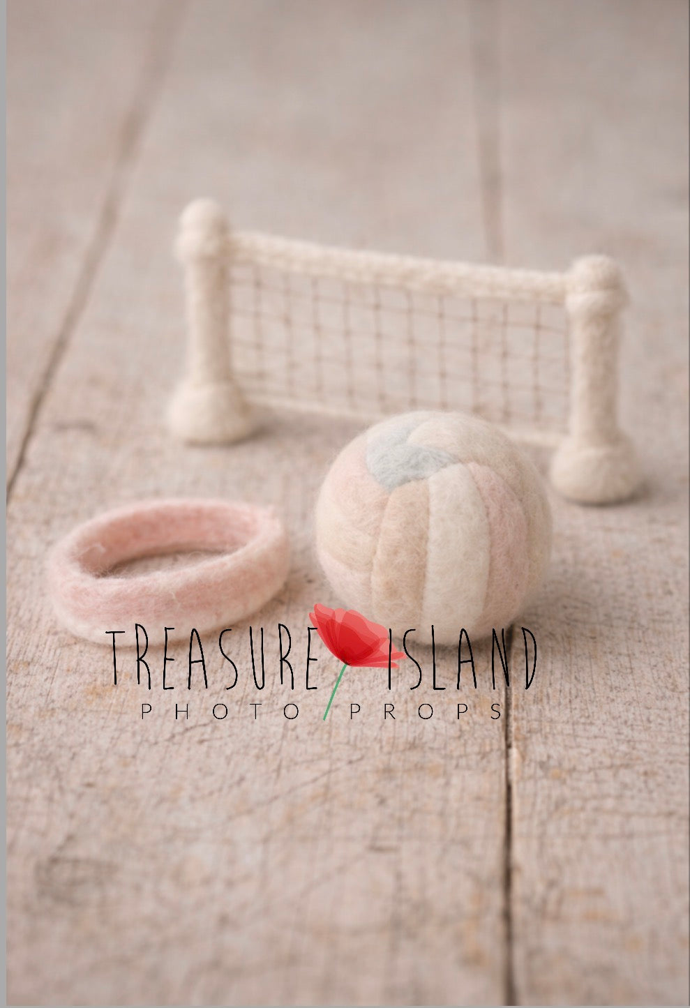 Little Volleyball Player Set – Handmade Felted Newborn Photography Props