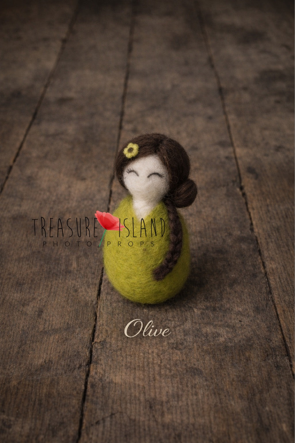 Heirloom Baby Doll Collection – Hand-Felted Swaddled Mini Dolls for Newborn Photography