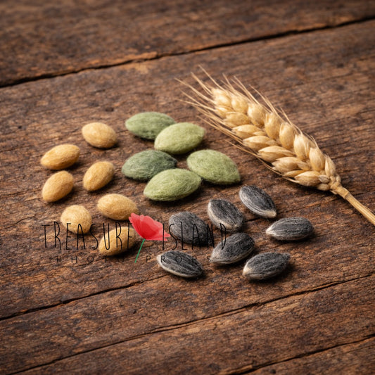 Meadow Harvest Miniatures – Hand-Felted Field Mouse Photography Set