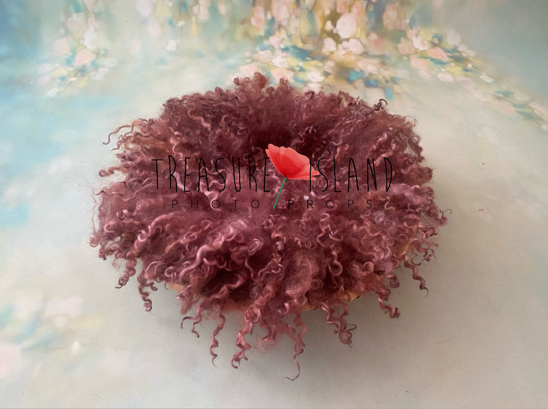 CURLY blanket mahogany  colour  ✨6 sizes✨