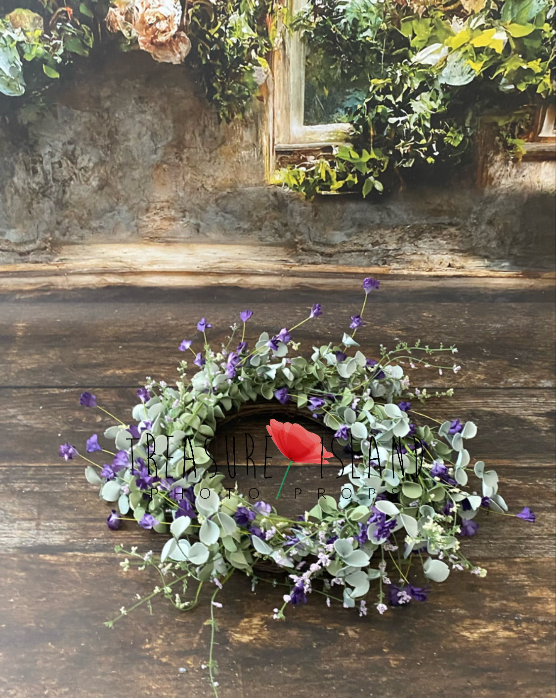 Floral Wreath spring lilac and colour