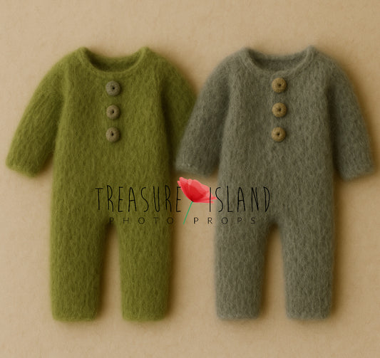 🦕 Luxury Dino Collection – Knitted Rompers - DInosaur Collection