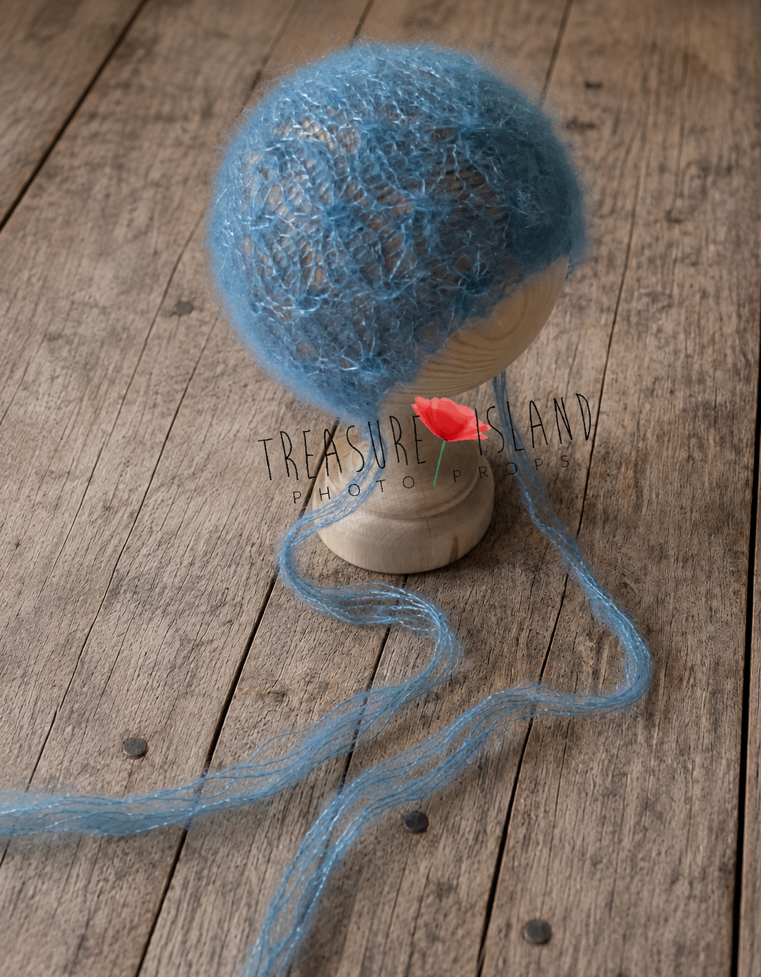 Luxury Knitted Openwork Mohair Bonnet  Handmade Newborn Photography Bonnet