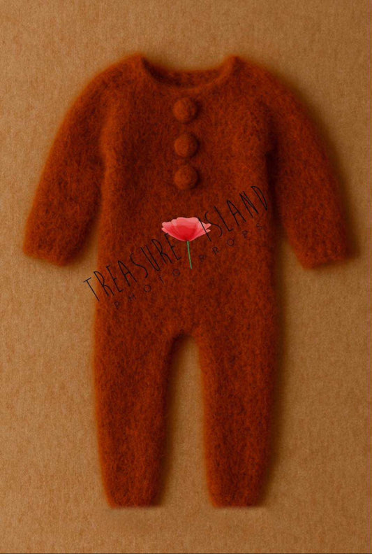 Knitted Romper – Handcrafted Baby Outfit