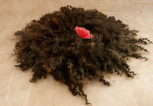 CURLY Decke in dunkler Schokolade ✨6 Größen✨