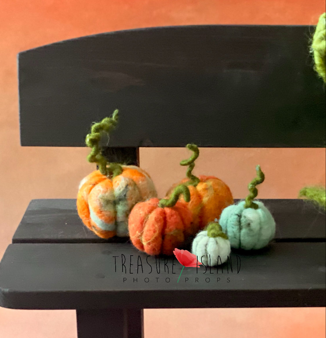 🎃Felted PUMPKIN SET🎃Autumn PROPS