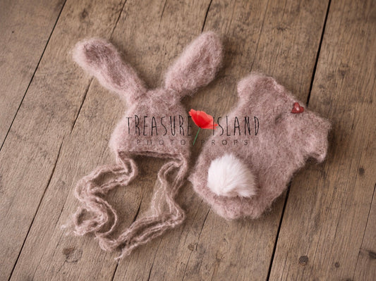 Knitted Bunny Outfit animal outfit - EASTER BUNNY