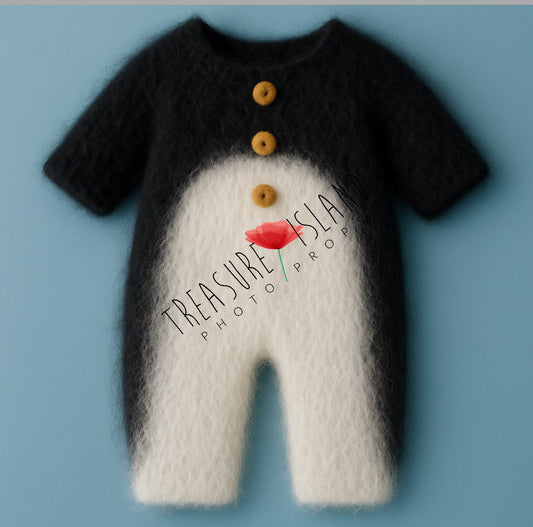 Knitted Penguin Romper – Model 1 - Ice Land Collection